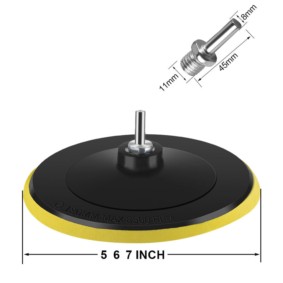 ONEVAN 5/6/7 pollici kit di lucidatura per auto spugna per lucidatura piastra